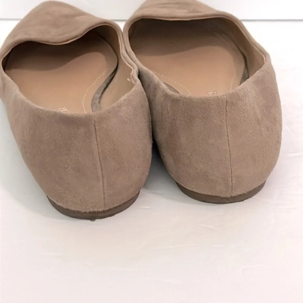 Gibson Latimer Womens Camel Tan Sheep Leather Flats Size 7.5 M Pointed Toe